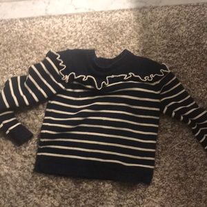 Gap sweater with ruffle embellish